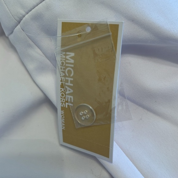 Michael Kors White Plus Size Stretch Straight Leg Slit Hem Sz 24W-NWT - Picture 8 of 8